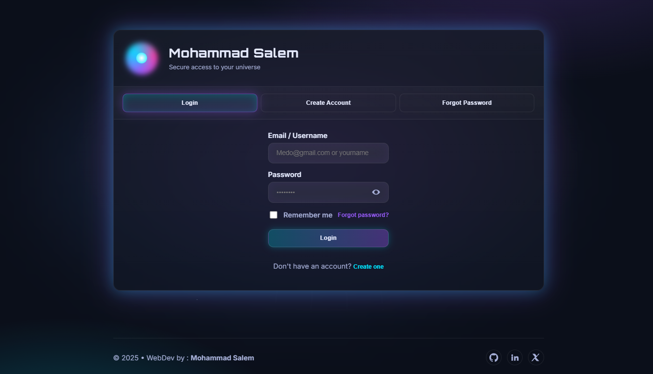 Login panel 8 preview 1